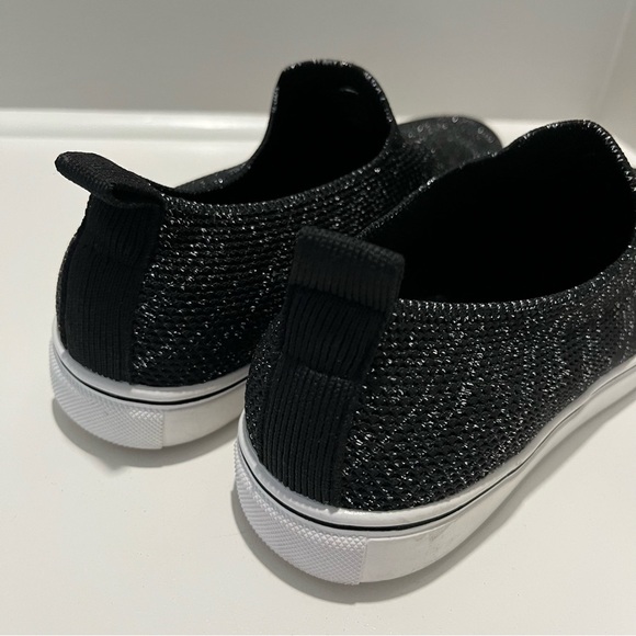 Bernie Mev Leviah Slip On Sneaker Black Silver Fabric - Picture 7 of 10